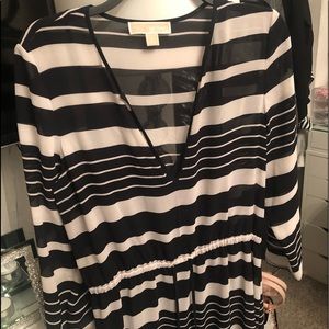 Michael Kors long striped dress